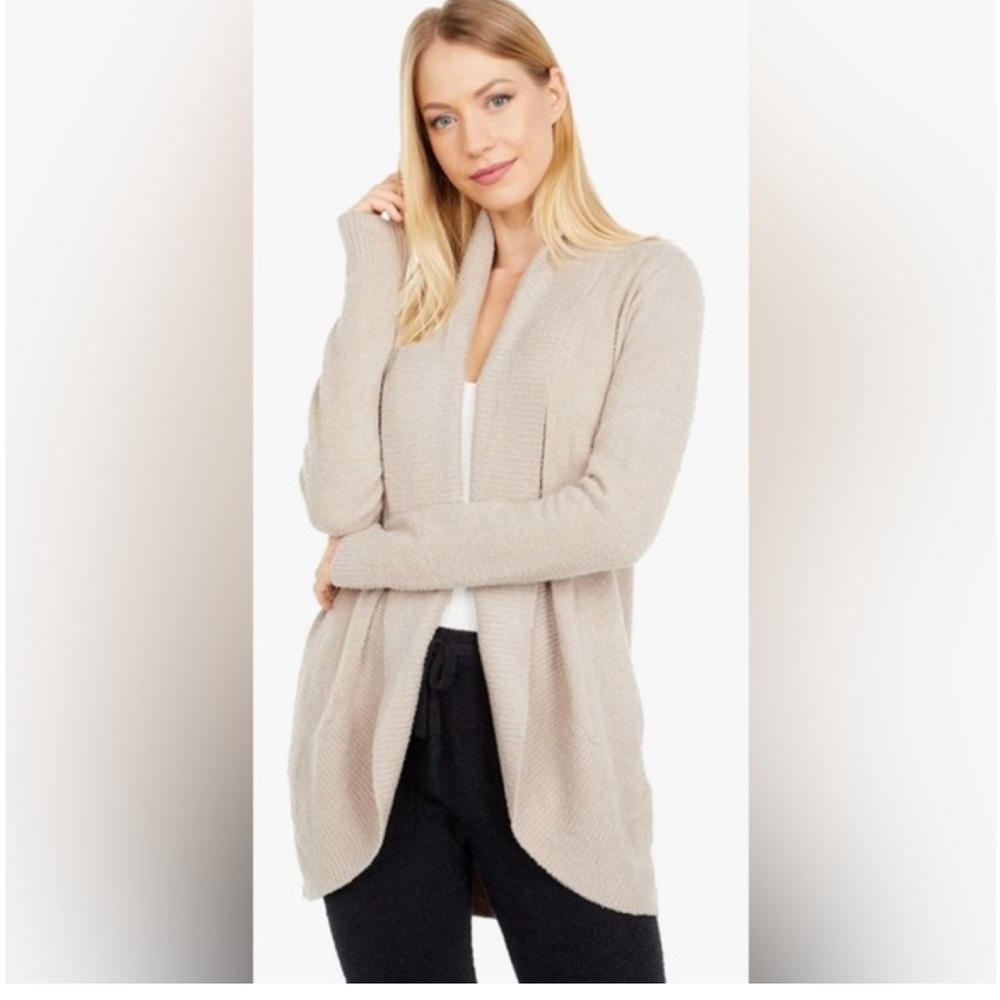 Barefoot Dreams Bamboo Chic Lite‎ Circle Cardi Open Front Cardigan